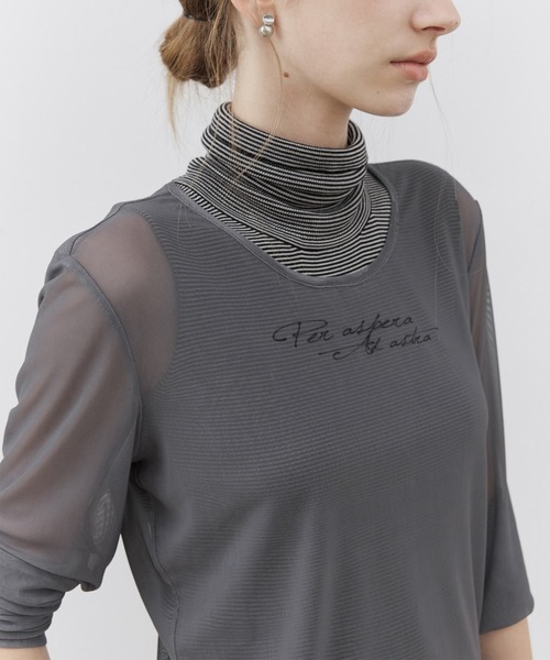 ニット セーター 「tageechita」ハイネックノースリーブシルク混ニットトップス レディース tageechita ニット セーター 「tageechita」ハイネック