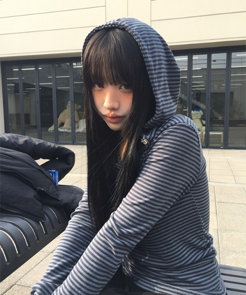 パーカー 「MADE」 ラットスナップフードボタンTシャツ レディース anyonemore パーカー 「MADE」 ラットスナップフードボタンT