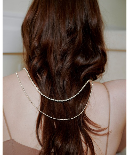 ネックレス 「quip queint」bowling tribe mix long necklace/ボウリング トライブ ミックス ロングネックレスの画像