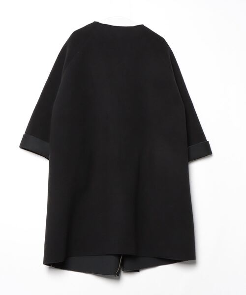 「Riberry」 ノーカラーコート MEDIUM アイボリー レディース_画像2