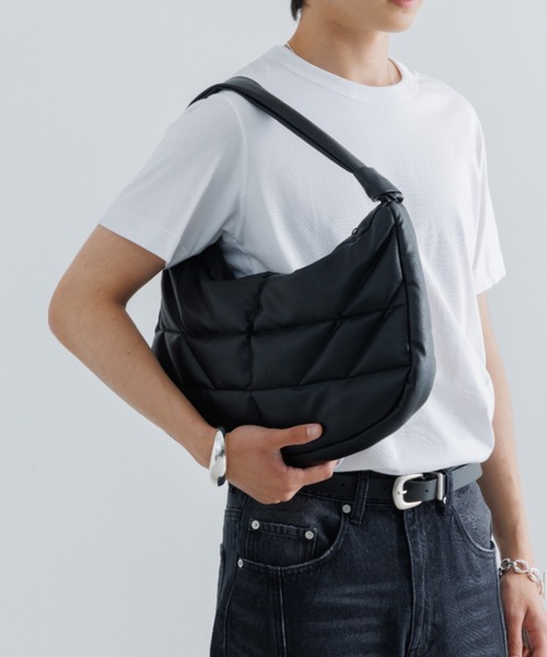 バッグ leather cargo one shoulder bag SINSS ショルダーバッグ One shoulder bag / ワンショルダー
