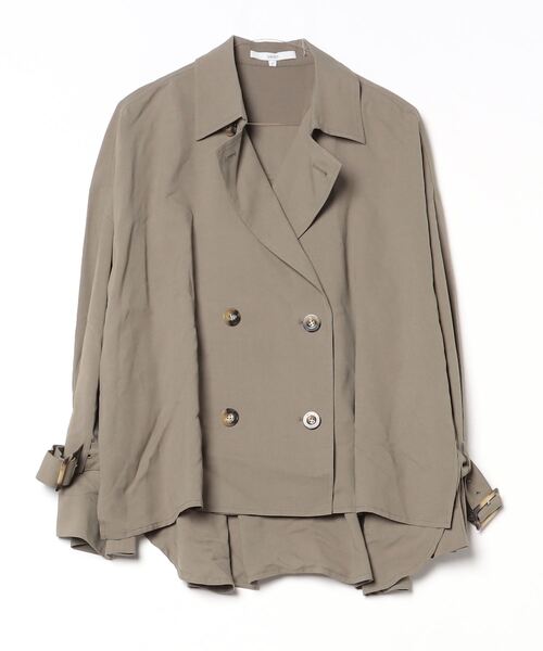 「UN3D.」 長袖ブラウス FREE カーキ レディース