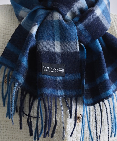 「SETUP7」 マフラー FREE ライトグレー レディース_画像3