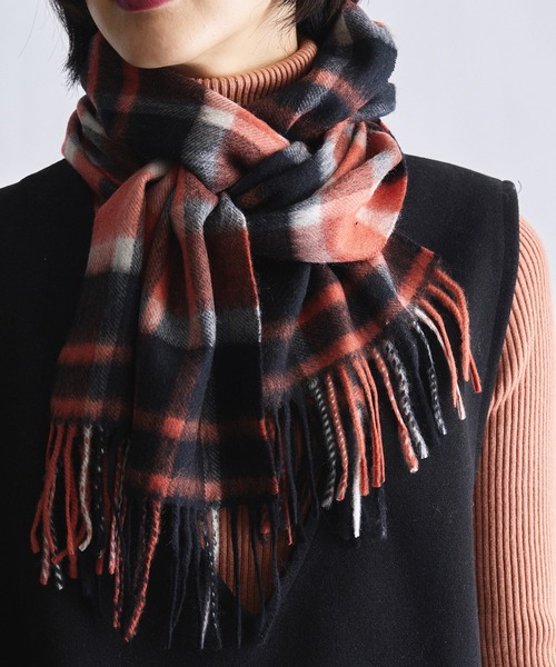 「SETUP7」 マフラー FREE ライトグレー レディース_画像5