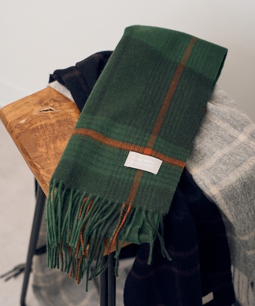 「SETUP7」 マフラー FREE ライトグレー レディース_画像8