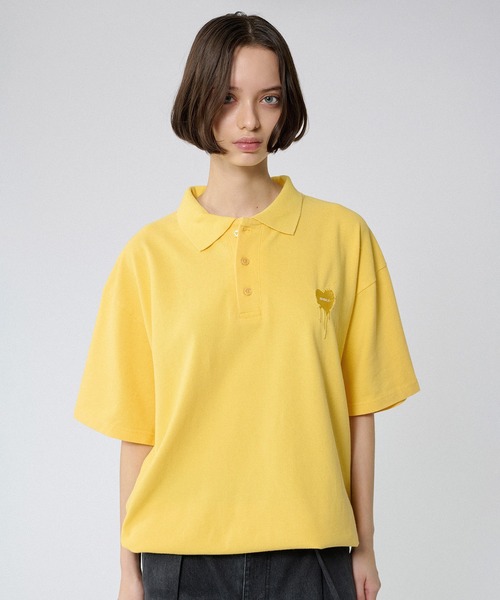 90SANTONIO MIROステッチポロシャツ ONCILY ポロシャツ MOSS STITCH DRAW CODE POLO SHIRT / ドロー