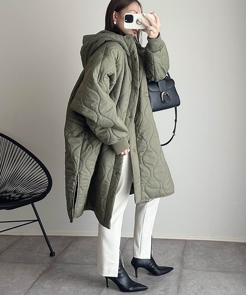 「andme」 コート M ブラック レディース_画像8