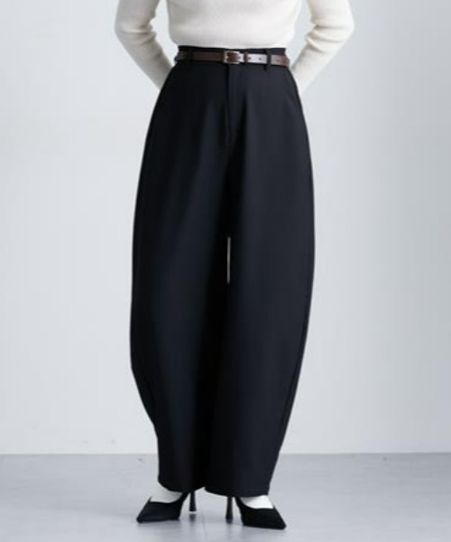 パンツ 「新色追加」「低身長/高身長サイズ有」カーブパンツ（Petitjo/slattgir.)　美脚見え レディース | ニッセン | 23