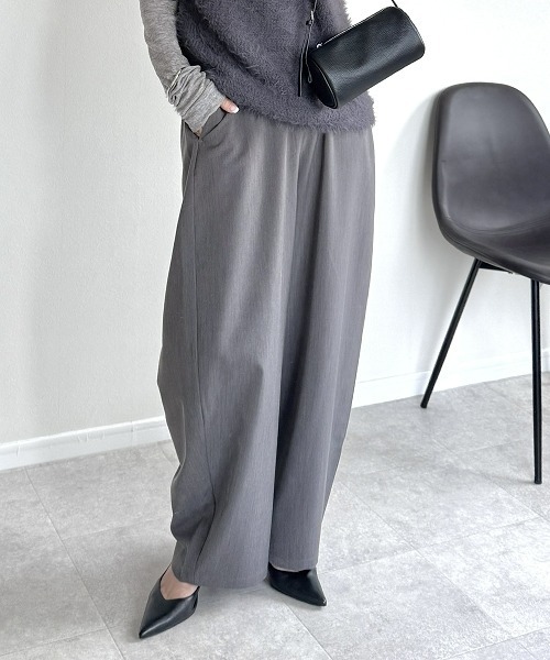 パンツ 「新色追加」「低身長/高身長サイズ有」カーブパンツ（Petitjo/slattgir.)　美脚見え レディース | ニッセン | 22