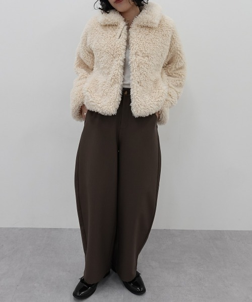 パンツ 「新色追加」「低身長/高身長サイズ有」カーブパンツ（Petitjo/slattgir.)　美脚見え レディース | ニッセン | 15