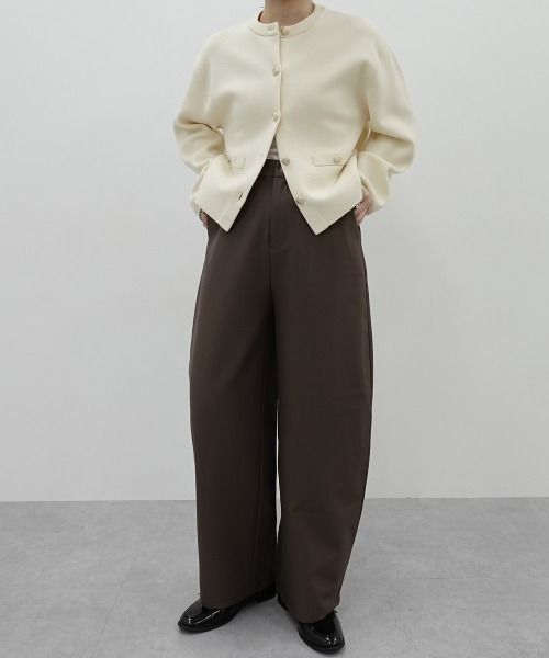 パンツ 「新色追加」「低身長/高身長サイズ有」カーブパンツ（Petitjo/slattgir.)　美脚見え レディース | ニッセン | 17