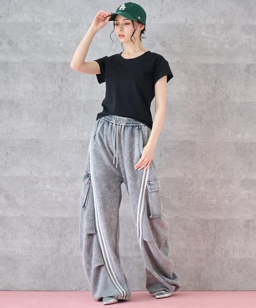 人気再入荷商品　ANAP カーゴパンツ ウォッシュ加工 スウェット カーゴパンツ（カーゴパンツ）｜ANAP