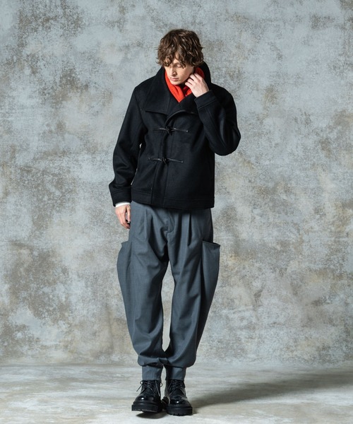 コート ジャケット High Neck Toggle Coat / ハイネックトグルコート メンズ レディースの画像