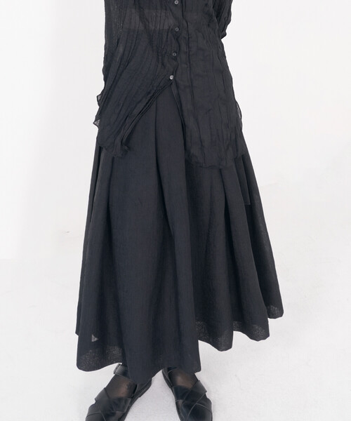 Bshop スカート eunoia | オーガンザタックスカート WOMEN