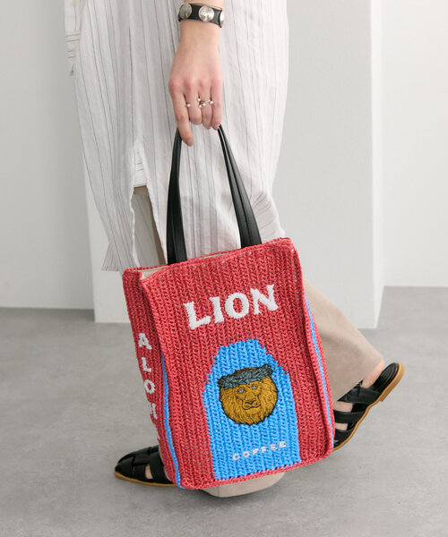 【新品】ear PAPILLONNER LION COFFEE コラボトート ear PAPILLONNER トートバッグ LION COFFEE(ライオンコーヒー