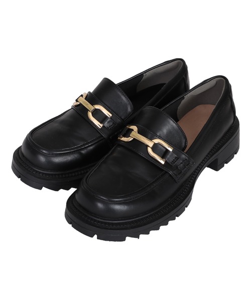 titivate（ティティベイト） ローファー 厚底ビット付きローファー