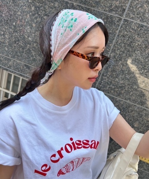 tシャツ ipugo/イプゴ クロワッサンロゴトップス レディース ipugo tシャツ ipugo/イプゴ クロワッサンロゴトップス