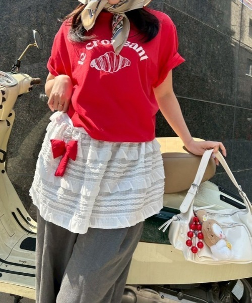 ipugo tシャツ ipugo/イプゴ クロワッサンロゴトップス