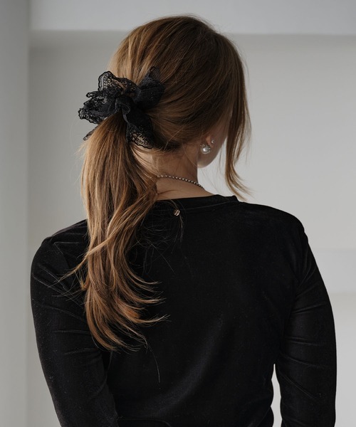 PJC シュシュ クロッチ ヘアゴム シュシュ レイヤードレースシュシュヘアゴム : ZOZOTOWN Yahoo!店