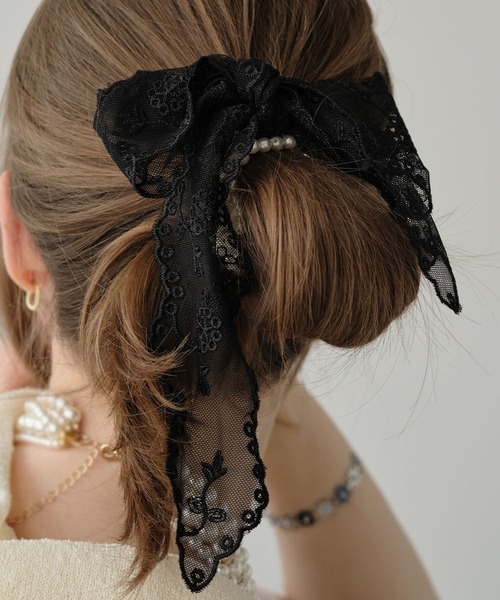 PJC シュシュ クロッチ ヘアゴム シュシュ レイヤードレースシュシュヘアゴム : ZOZOTOWN Yahoo!店
