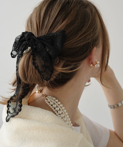シュシュ レイヤードレースシュシュヘアゴム : ZOZOTOWN Yahoo!店
