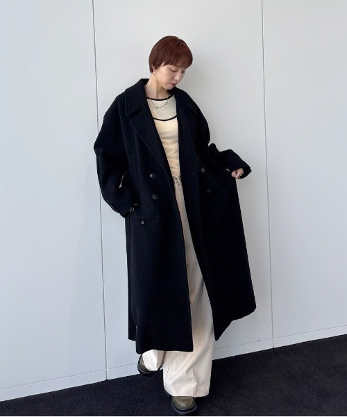 Ameri（アメリ） コート チェスターコート WIDE SHOULDER WOOL CHESTER