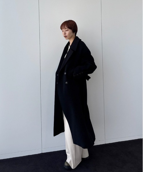 Ameri（アメリ） コート チェスターコート WIDE SHOULDER WOOL CHESTER