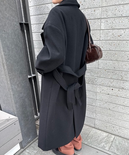Ameri（アメリ） コート チェスターコート WIDE SHOULDER WOOL CHESTER