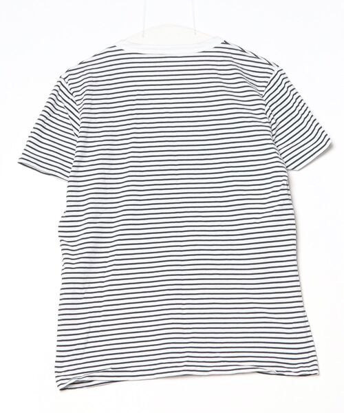 「Lee」 ボーダー柄半袖Tシャツ M ホワイト レディース
