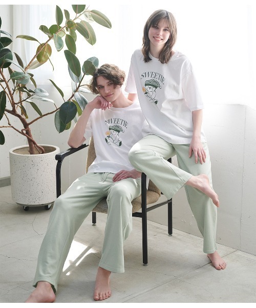 PEACH JOHN パジャマ ルームウェア くまTシャツパジャマセット