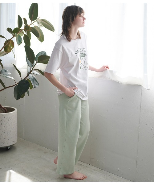 PEACH JOHN パジャマ ルームウェア くまTシャツパジャマセット