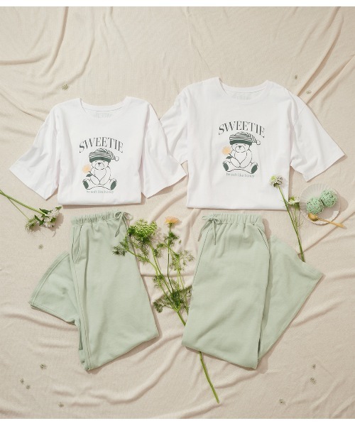 ピーチジョン くまTシャツパジャマセット ストア限定ハーフ
