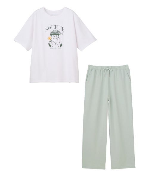 PEACH JOHN パジャマ ルームウェア くまTシャツパジャマセット