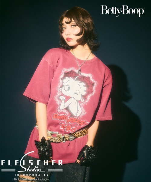 X-girl tシャツ x BETTY BOOP(TM) S/S TEE レディース メンズ
