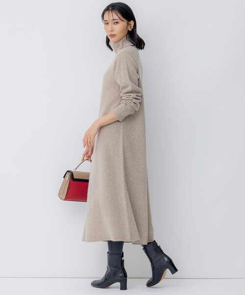 23区 ニットワンピース グレー 38 23区（ニジュウサンク） ニットワンピース 38 グレー レディース