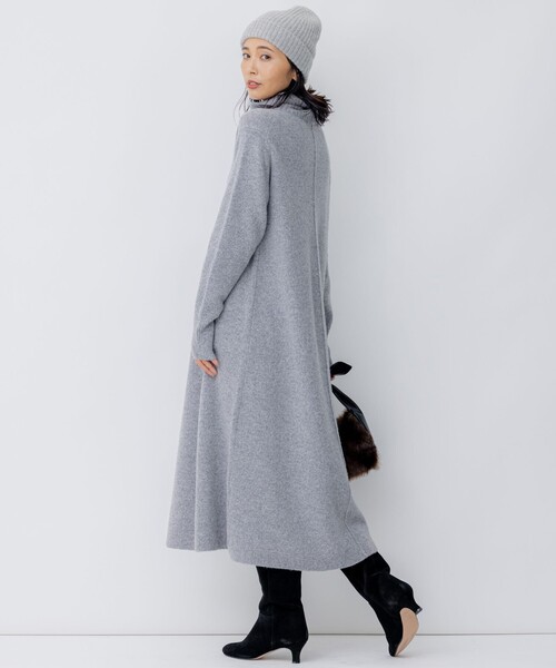 23区 ニットワンピース グレー 38 23区（ニジュウサンク） ニットワンピース 38 グレー レディース