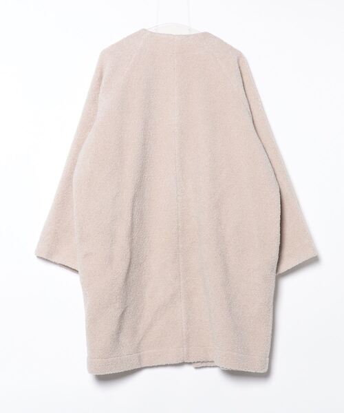 「JOURNAL STANDARD LUXE」 ノーカラーコート FREE ベージュ レディース_画像2