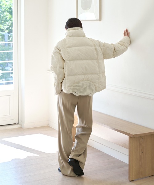 「UNE MANSION」 ダウンジャケット FREE ホワイト レディース_画像4