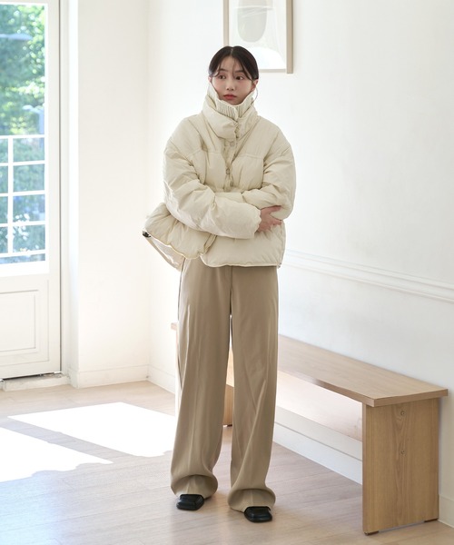 「UNE MANSION」 ダウンジャケット FREE ホワイト レディース_画像7