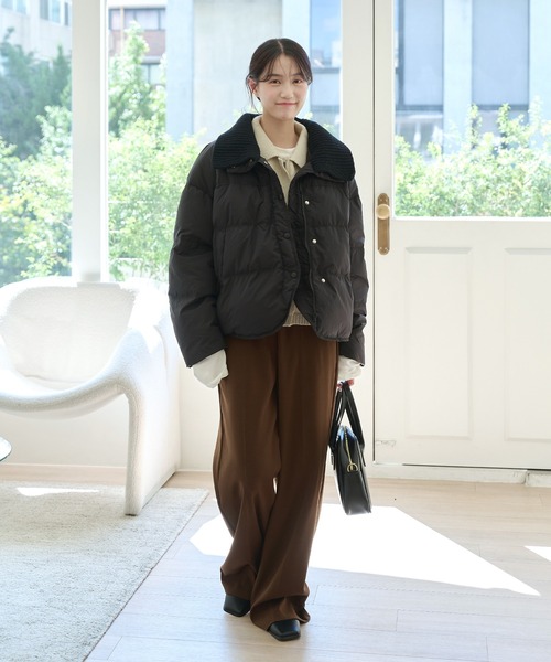 「UNE MANSION」 ダウンジャケット FREE ホワイト レディース_画像9