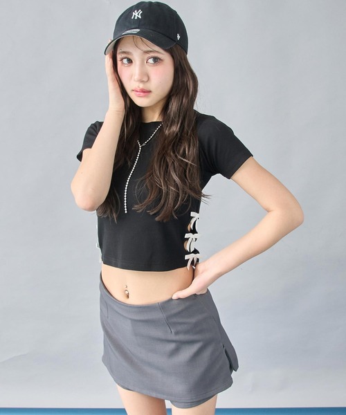 ANAP（アナップ） tシャツ サイドリボン ミニマムTシャツ レディース