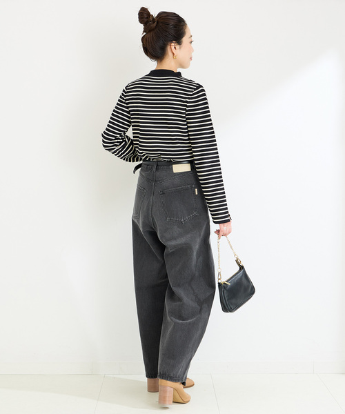 [B.C STOCK] Denim брюки 38 черный женский 