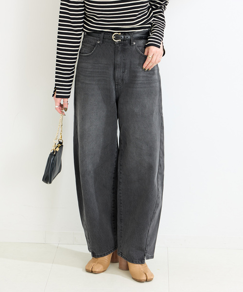 [B.C STOCK] Denim брюки 38 черный женский 