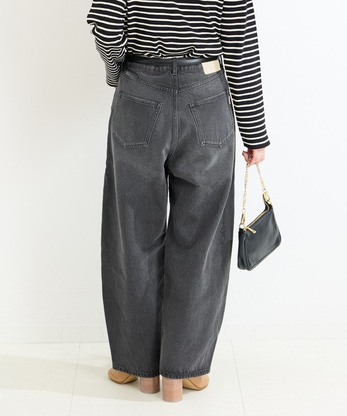 [B.C STOCK] Denim брюки 38 черный женский 