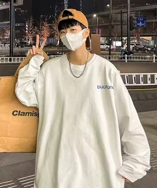「NOWLE」 長(zhǎng)袖Tシャツ LARGE ブラック メンズ