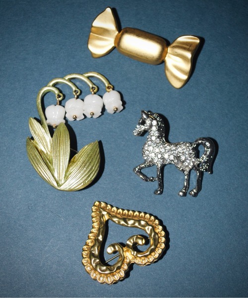 musubore（ムスボレ） ブローチ 「 select 」vintage like brooch set