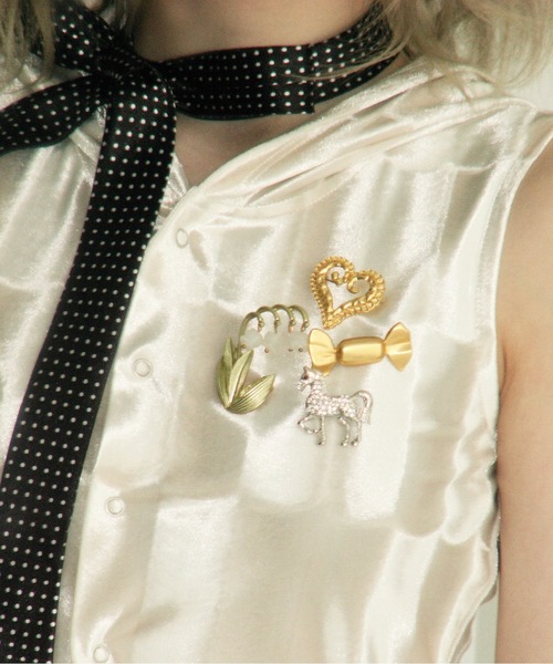 musubore（ムスボレ） ブローチ 「 select 」vintage like brooch set