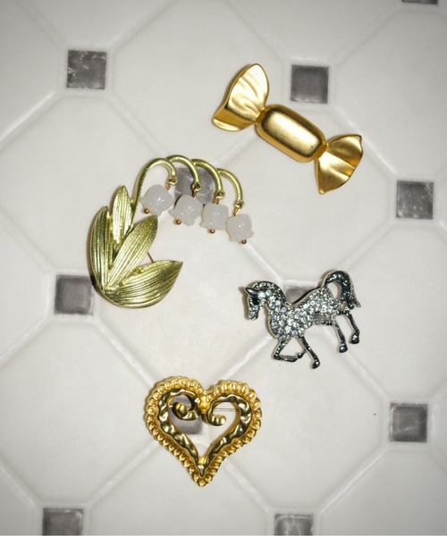musubore（ムスボレ） ブローチ 「 select 」vintage like brooch set