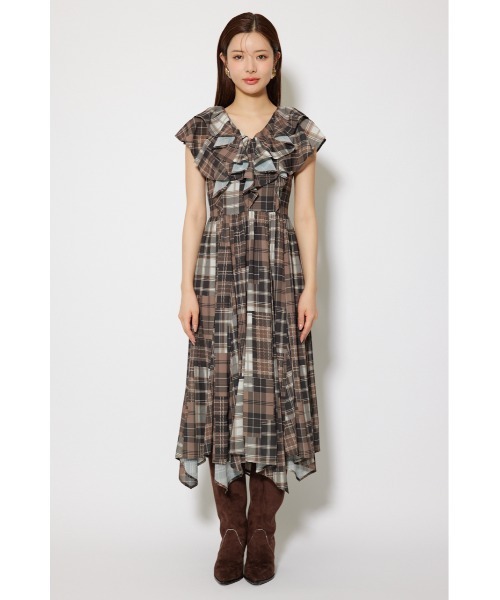 rienda（リエンダ） ワンピース シアーパターンイレヘムワンピース