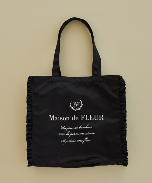 Maison de FLEUR×MARY QUANT フリルスクエアトートM MARY QUANT フリルスクエアトートMバッグ/Maison de FLEUR